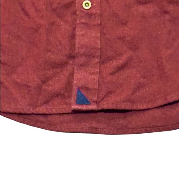 UntuckIt Men’s Size XL Burgundy Classic Cotton Flannel Shirt Button Down - Picture 4 of 6